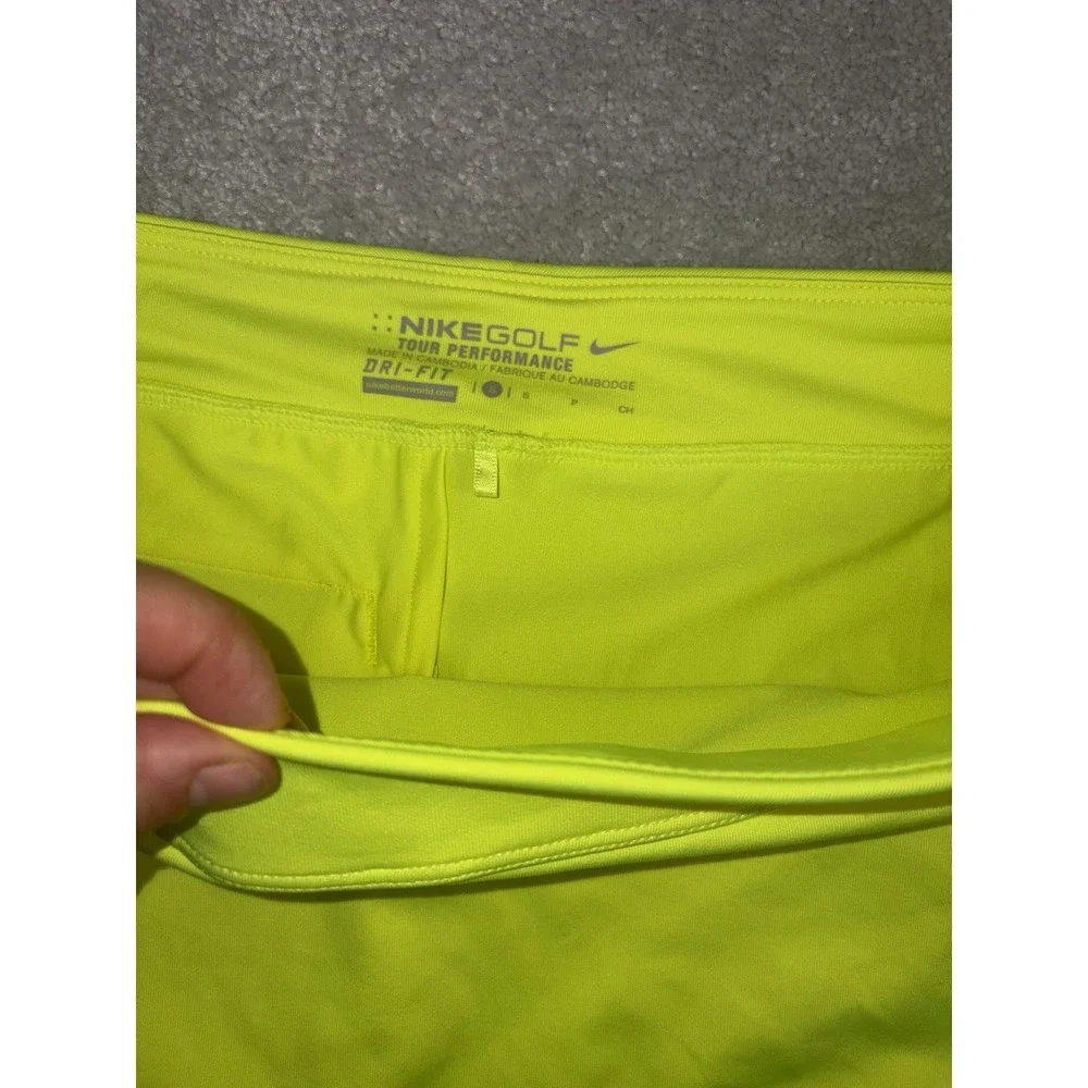 Nike Court Dri Fit Yellow S Pleated Athletic Tennis Golf Sporty Skirt